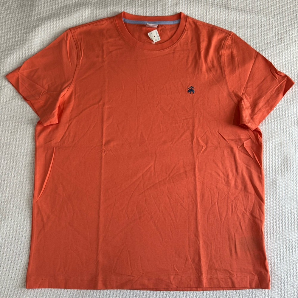 Brooks Brothers Coral Tshirt XXL 100% Cotton New with Tags