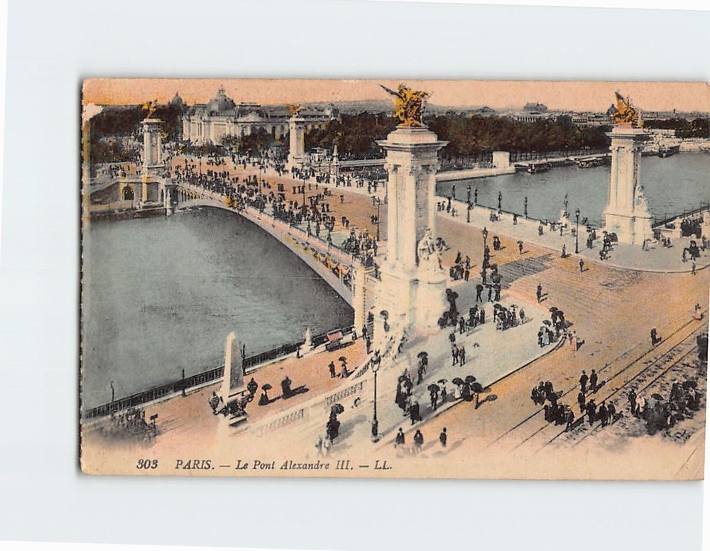 Postcard Pont Alexandre III Paris France