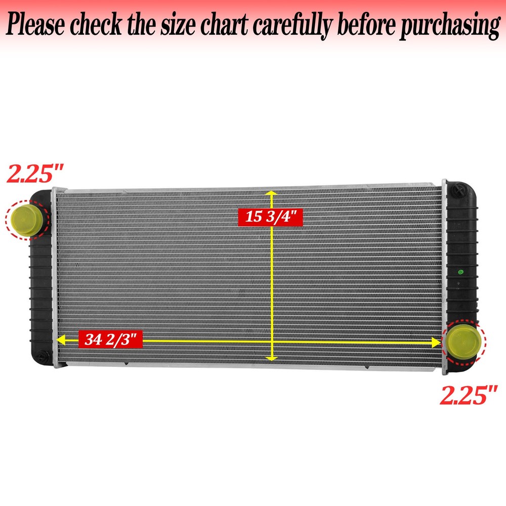 Radiator For 2003-2007 Kenworth T300 Peterbilt 330 335 340 L6 8.3L Manual