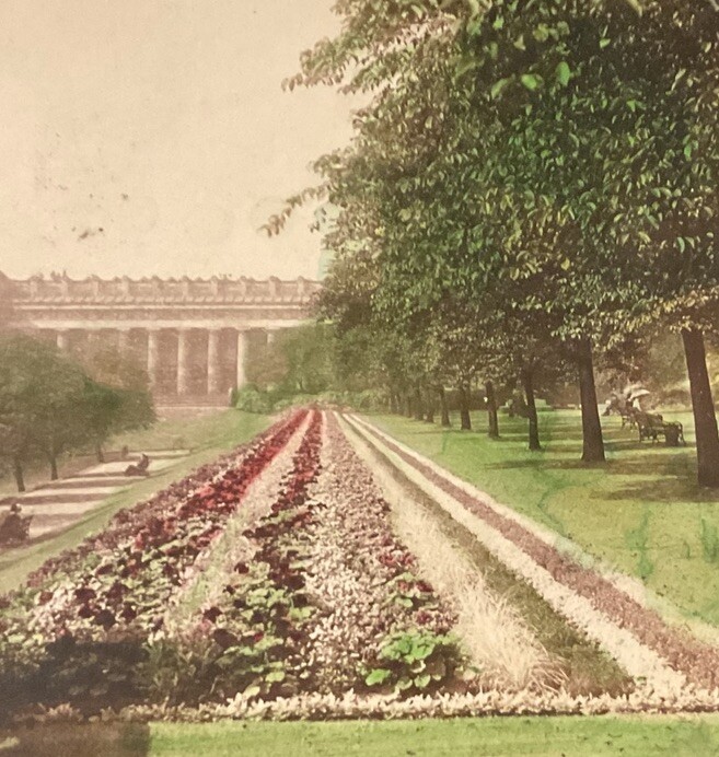 Tinted Colored Flowers Princess Street Garden Edinburgh Scotland Keystone SC4