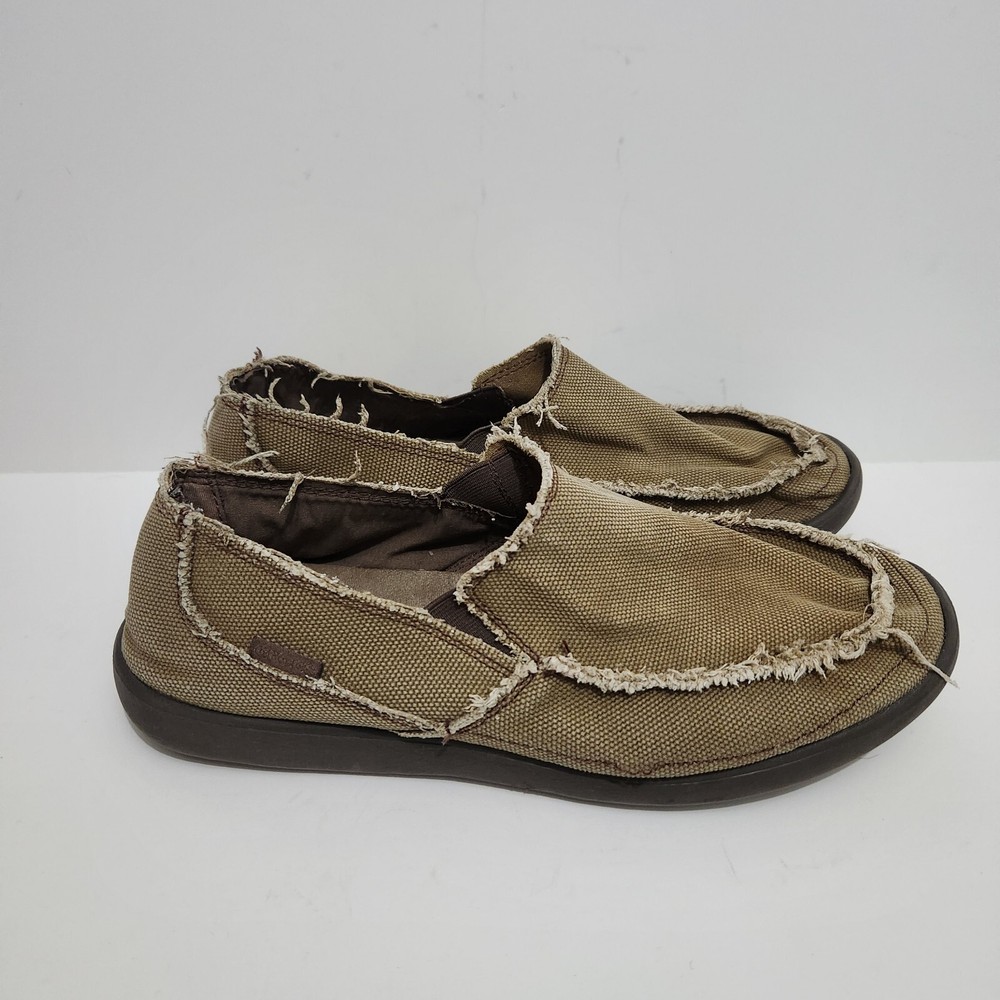 Crocs Men’s Loafers Santa Cruz Slip On Canvas Loafers Slip On Shoes Size 12 Men