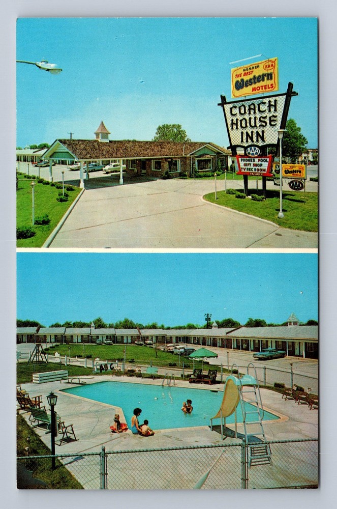 Springfield MO-Missouri Coach House Inn Vintage Postcard