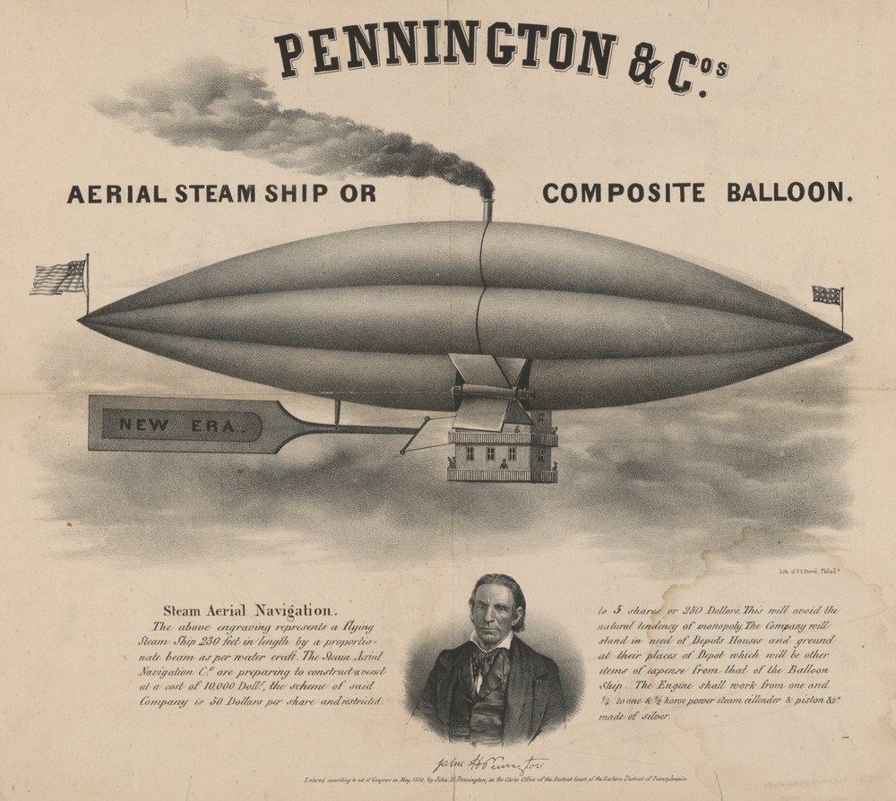9531.Decoration Poster.Room Wall art.Home decor.Hot Air balloon.Aerial steamship