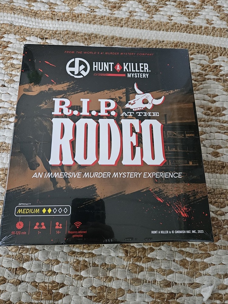 Hunt a Killer Murder Mystery Game, RIP at the Rodeo, Sealed Box, NEW