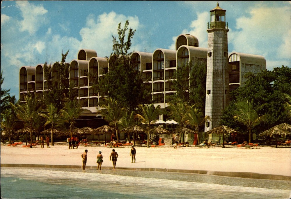 Barbados Hilton Hotel Bridgetown Barbados vintage postcard e450
