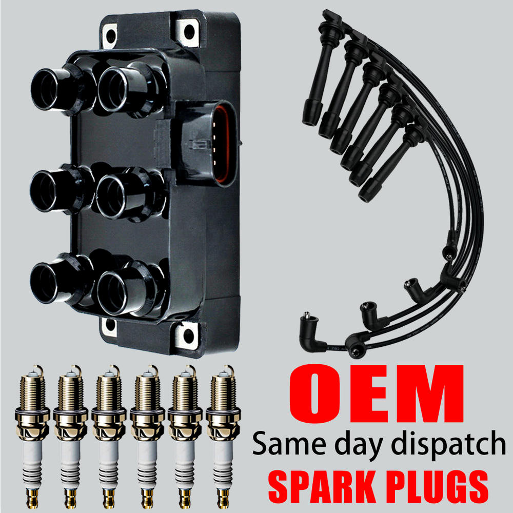 Ford Explorer Mazda 4.0L OEM Ignition Coil Iridium Spark Plug Wire Kit FD480