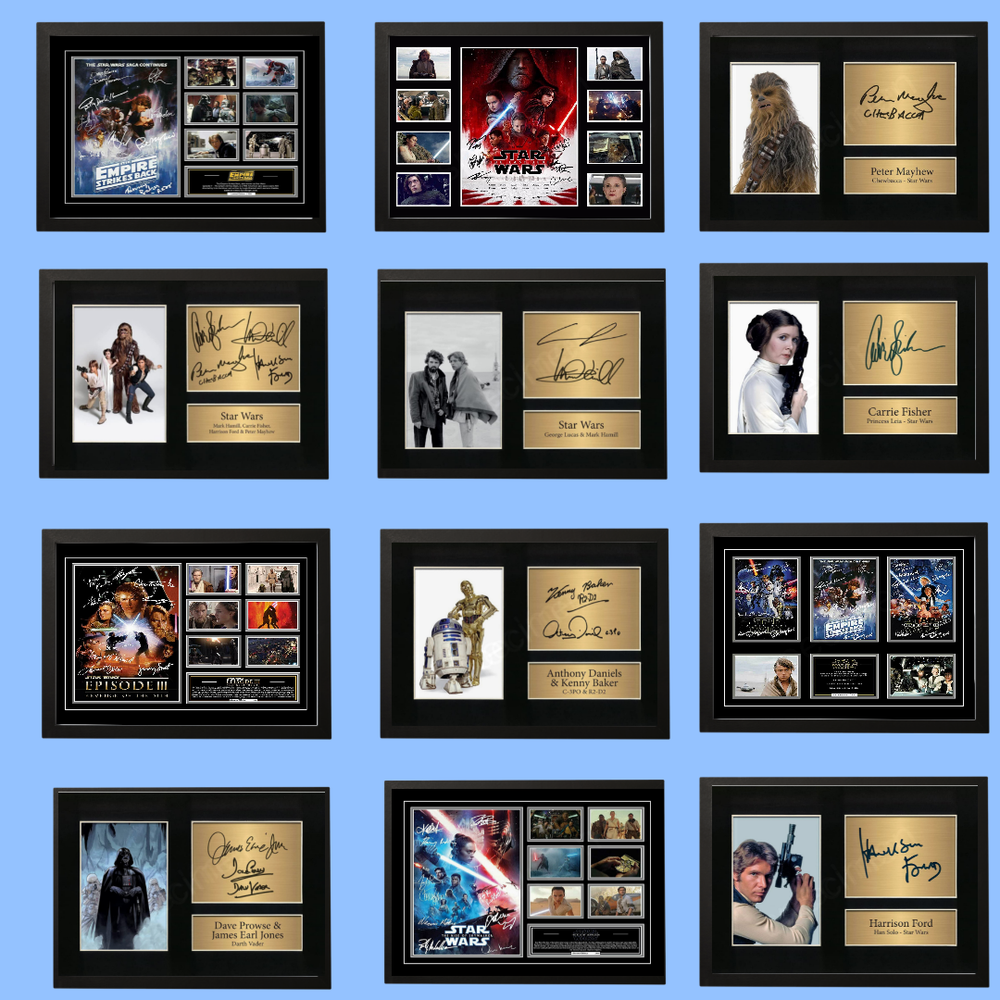 Star Wars Gift Collection, Set of 12 Signed Limited Edition Memorabilia Prints