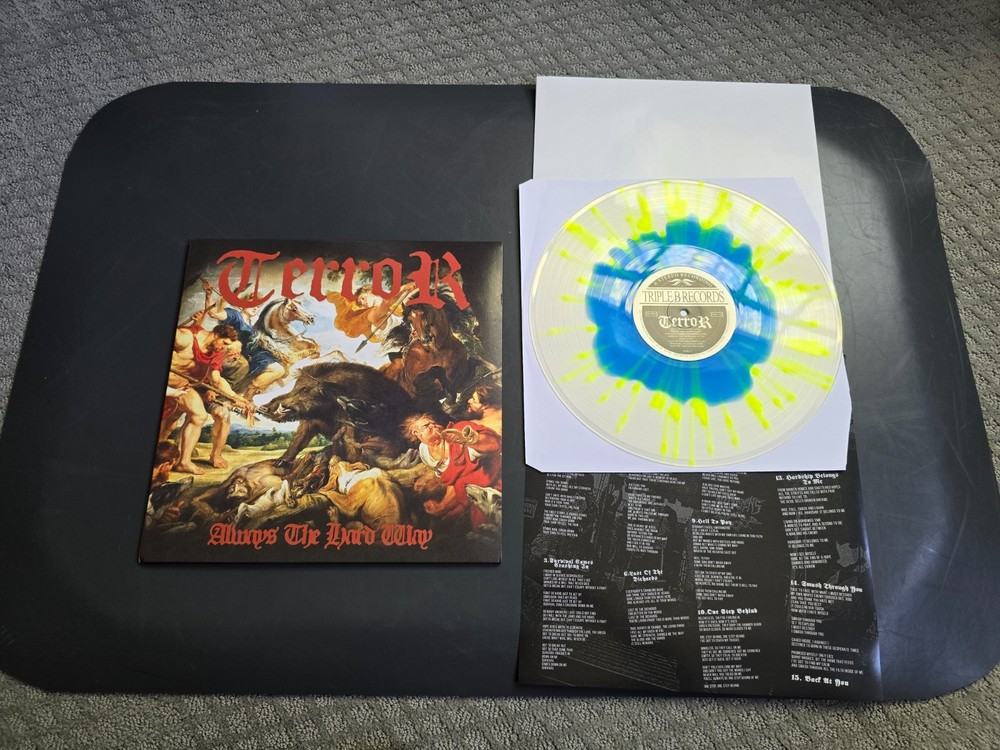 Terror Always The Hard Way Hardcore Vinyl Record Triple B Cloudy Blue Splatter