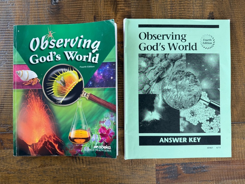Observing God's World Homeschool Science Textbook 4th Edition and Answer Key