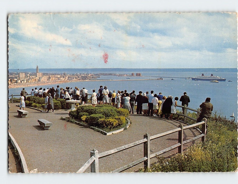 Postcard La Table d'Orientation Entrée du Port du Havre Sainte Adresse France