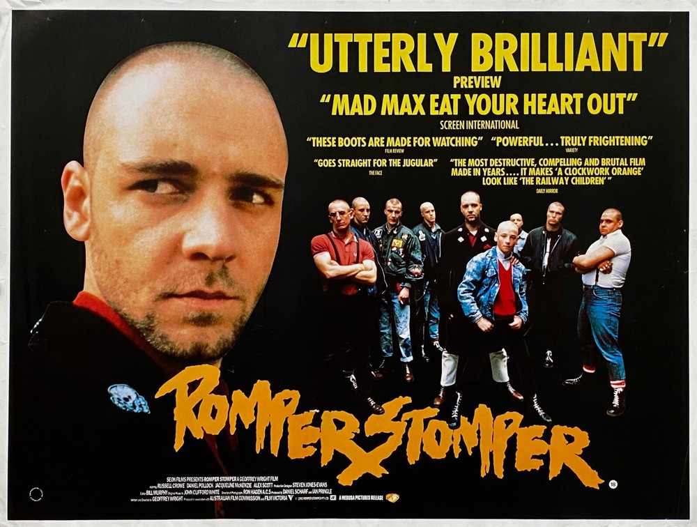 ROMPER STOMPER 1992 UK quad poster print 30x40