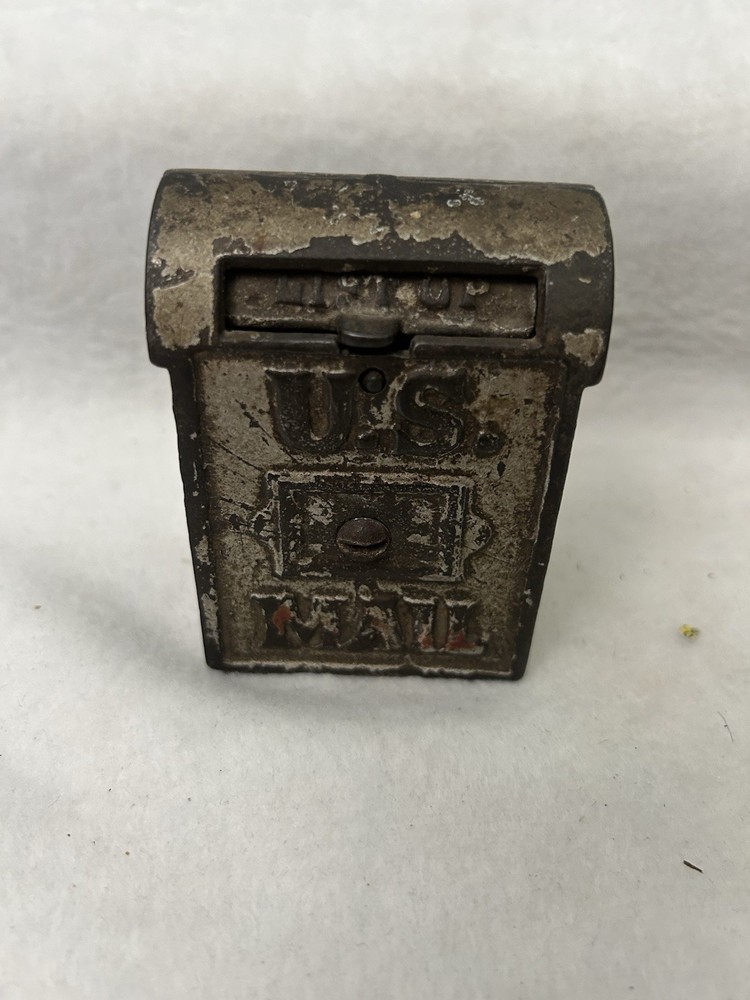 Vintage U.S. Mail Mailbox Cast Iron Bank