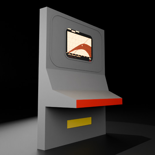 Star Trek Tos Bridge Computer Console (Small) for 4.5 in Figure Diorama
