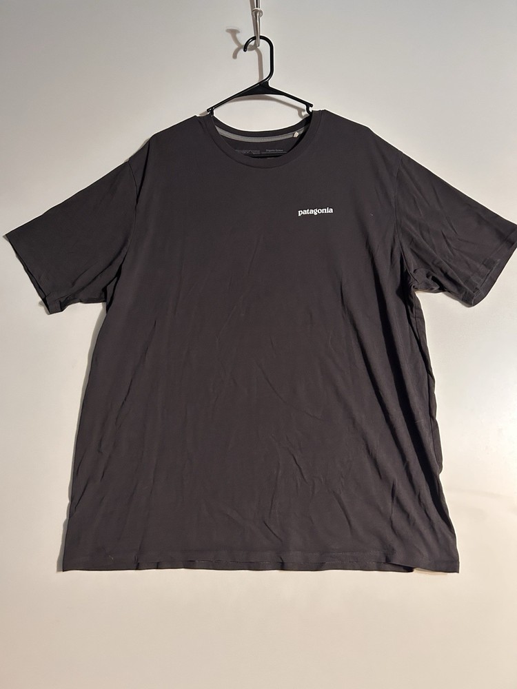 Patagonia Men's Short Sleeve T-Shirt Crew Neck Cotton, Gray XL -006
