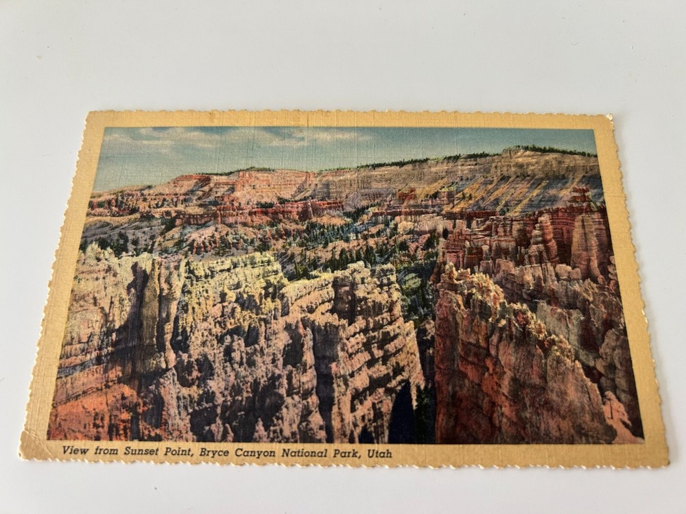 View from Sunset Point Bryce Canyon National Park Utah Postcard