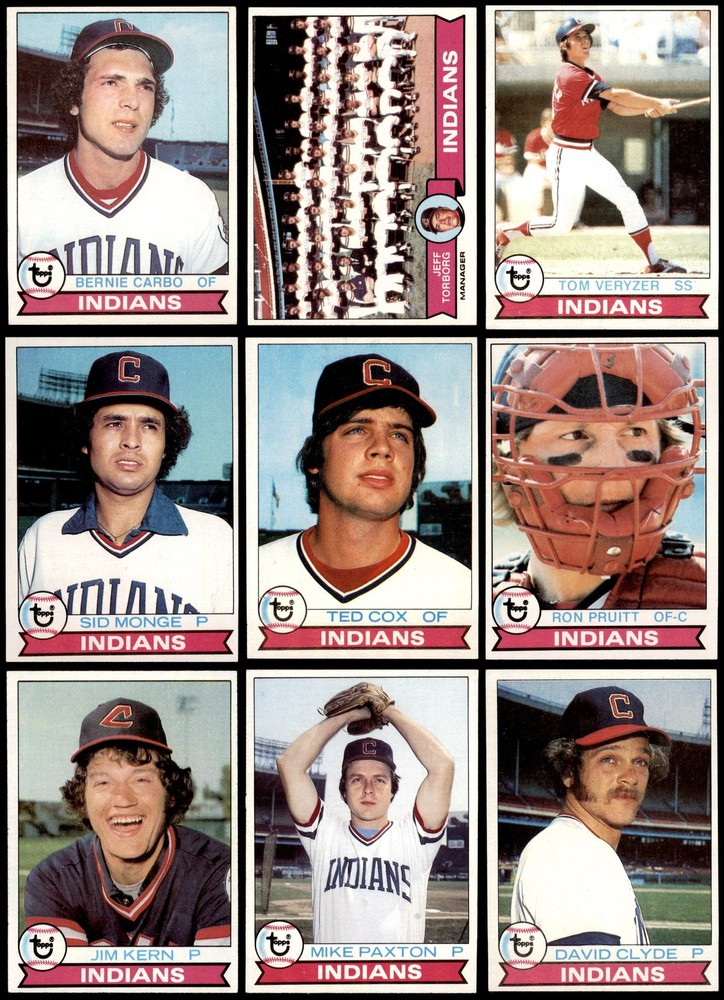 1979 Topps Cleveland Indians Team Set 7 - NM 3721535