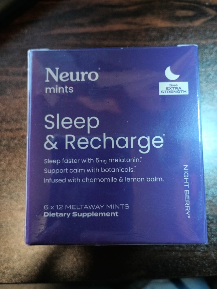 Neuro Melatonin 5mg Fast-Dissolve Sleep Mints - 72 Count for Restful Sleep