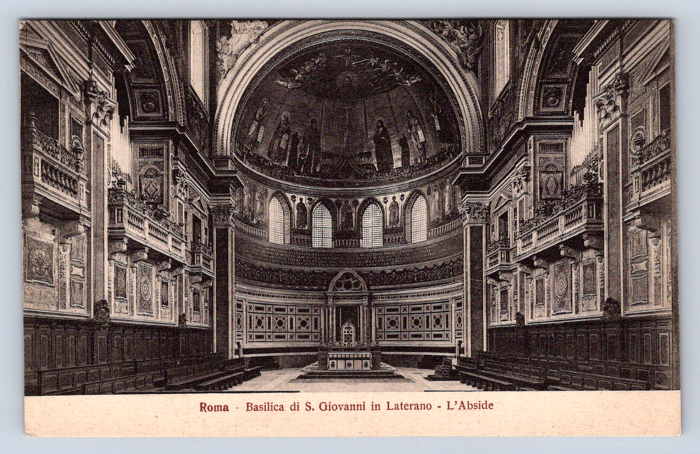 Vintage Postcard Roma Basilica di S. Giovanni Laterano L’Abside