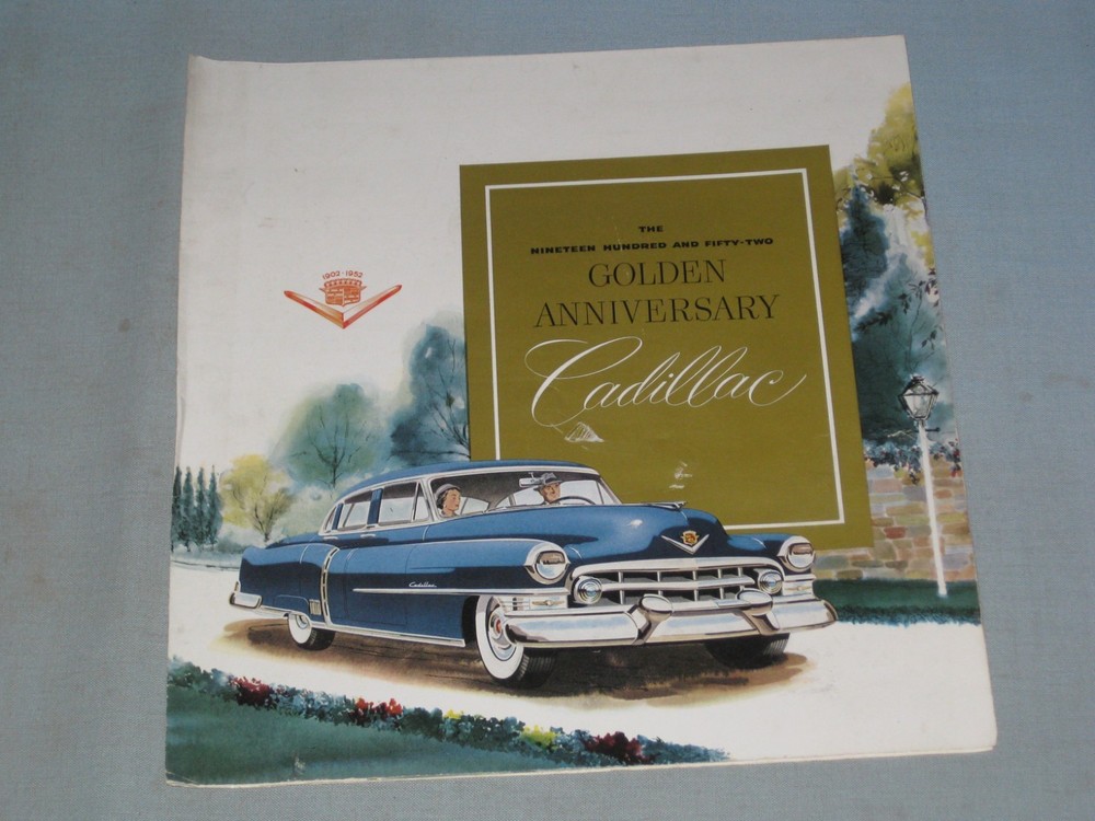 1952 Cadillac Golden Anniversary Automobile Advertising Brochure