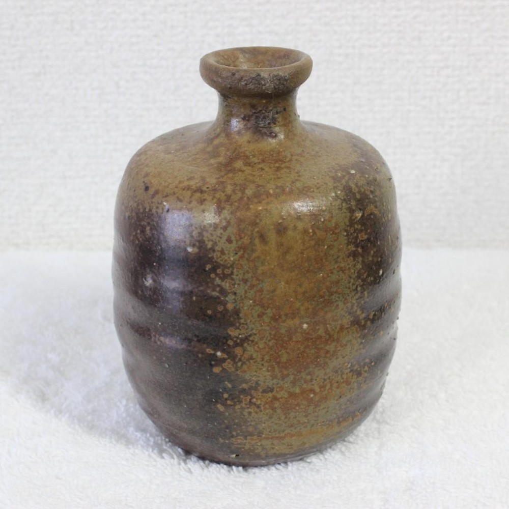 Bizen Ware Tokkuri Sake Cup Single Flower Vase Ceramics Unused