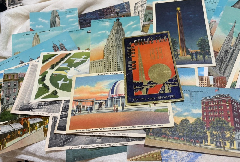 Lot of 50 Vintage New York Postcards  includes some Worlds Fair Most 1930's