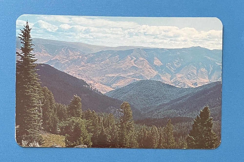 Seven Devils Scenic Area Salmon River Riggins Idaho Vintage Postcard UNUSED
