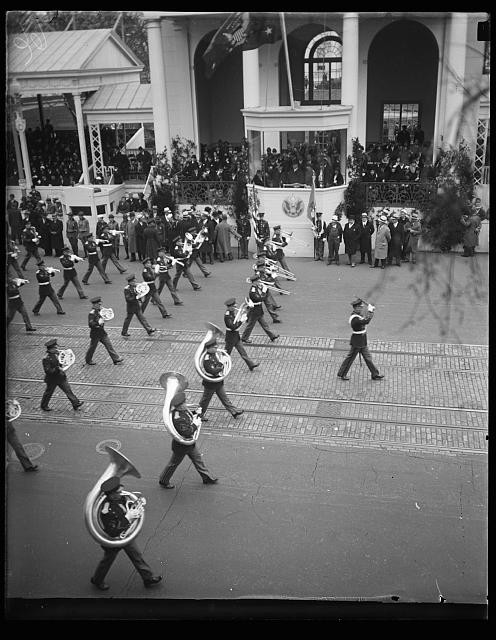 Washington DC Franklin D. Roosevelt Inauguration 1933 Parade Presidential Stand