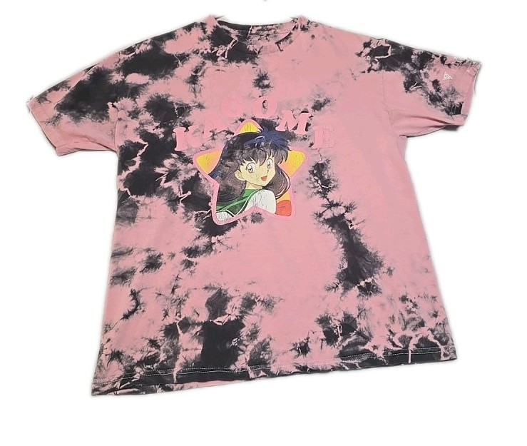 Kagome Inuyasha Pink Tie Dye Anime T-Shirt Size M Officially Licensed