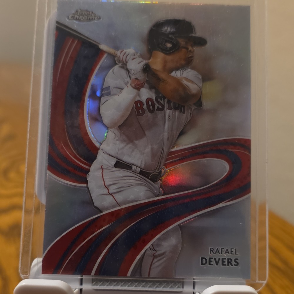 Topps Chrome Bowman MLB Card Lot Rafael Devers Boston Red Sox 2 Cards