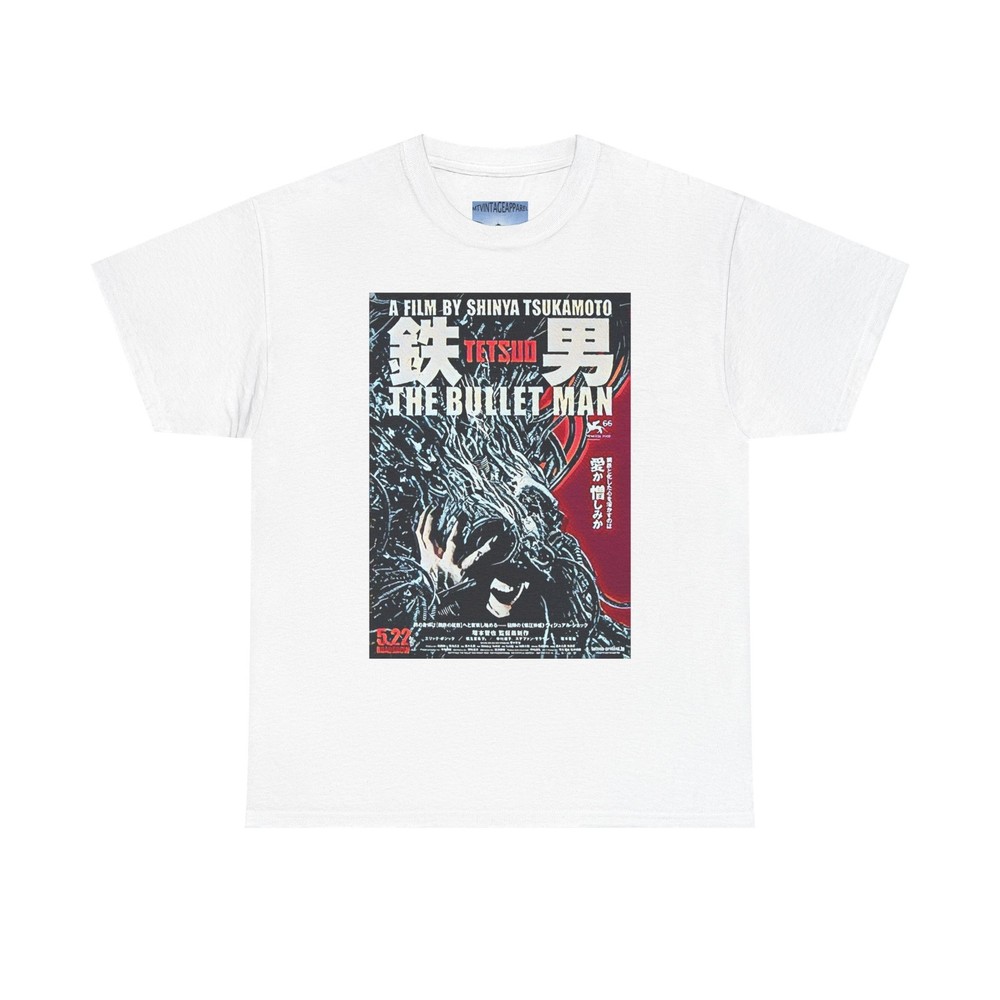 Tetsuo The Bullet Man Graphic Print Short Sleeve Unisex Tee Shirt Heavy Cotton