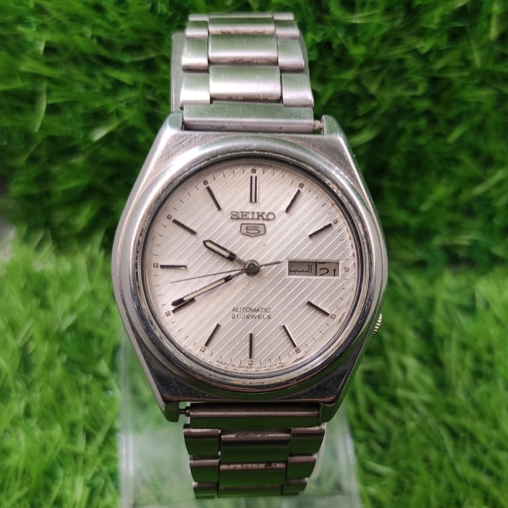 SEIKO 5 JAPAN AUTOMATIC MOVEMENT 21 JEWELS WRISTWATCH FOR PARTS - FINE BALANCE
