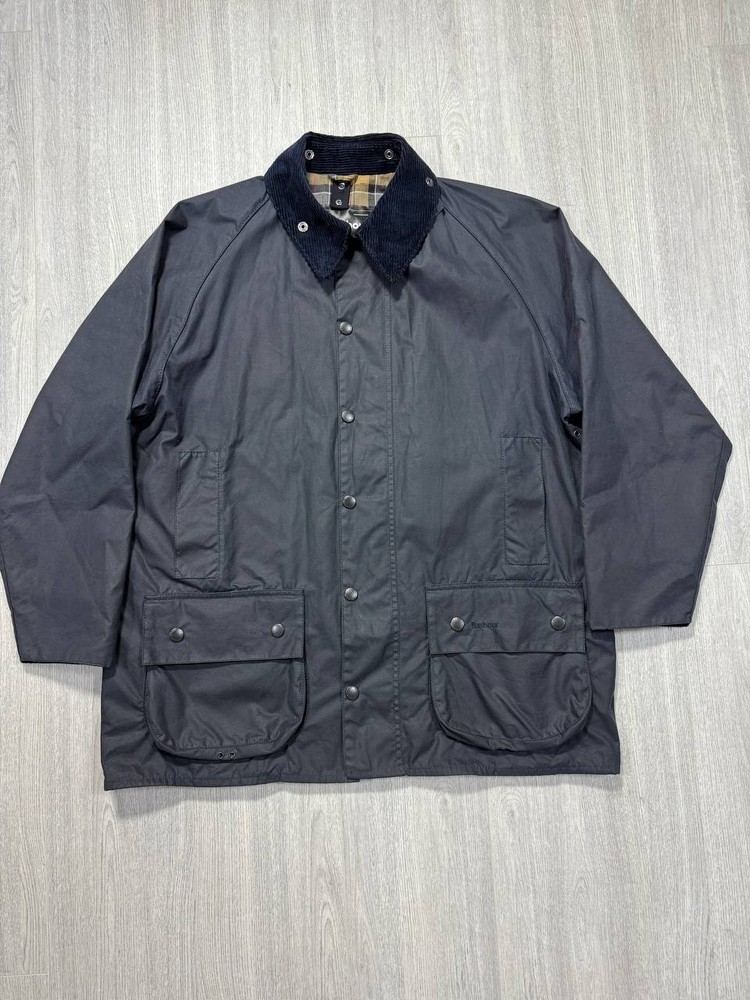 Barbour Beaufort Wax Jacket in Navy - Iconic British XXL Outerwear