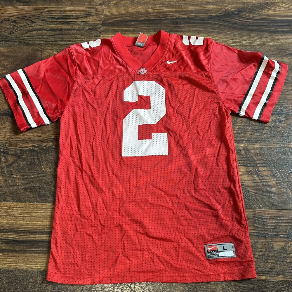 Nike Ohio State Buckeyes Football Jersey Kids L 16-18 #2 Emeka Egbuka Red  
