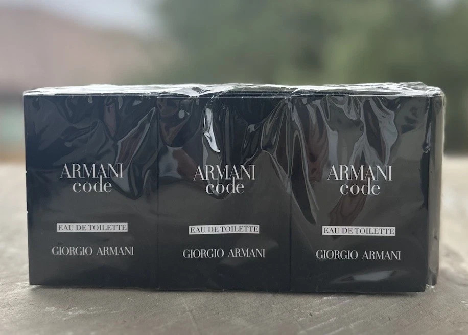 Giorgio Armani Code Men Sample Vial .05oz/ 1.5 ml Eau De Toilette Sprays X 12