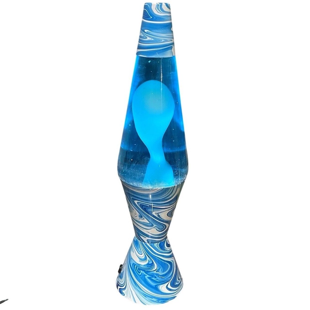 VTG Lava Lite Lamp Model 7003 Psychedelic Blue Swirl 16.5