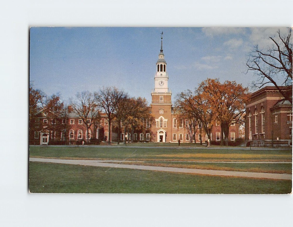 Postcard Baker Library Dartmouth College Hanover New Hampshire USA
