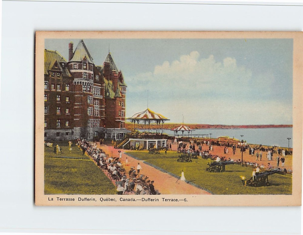 Postcard Dufferin Terrace Quebec City Canada