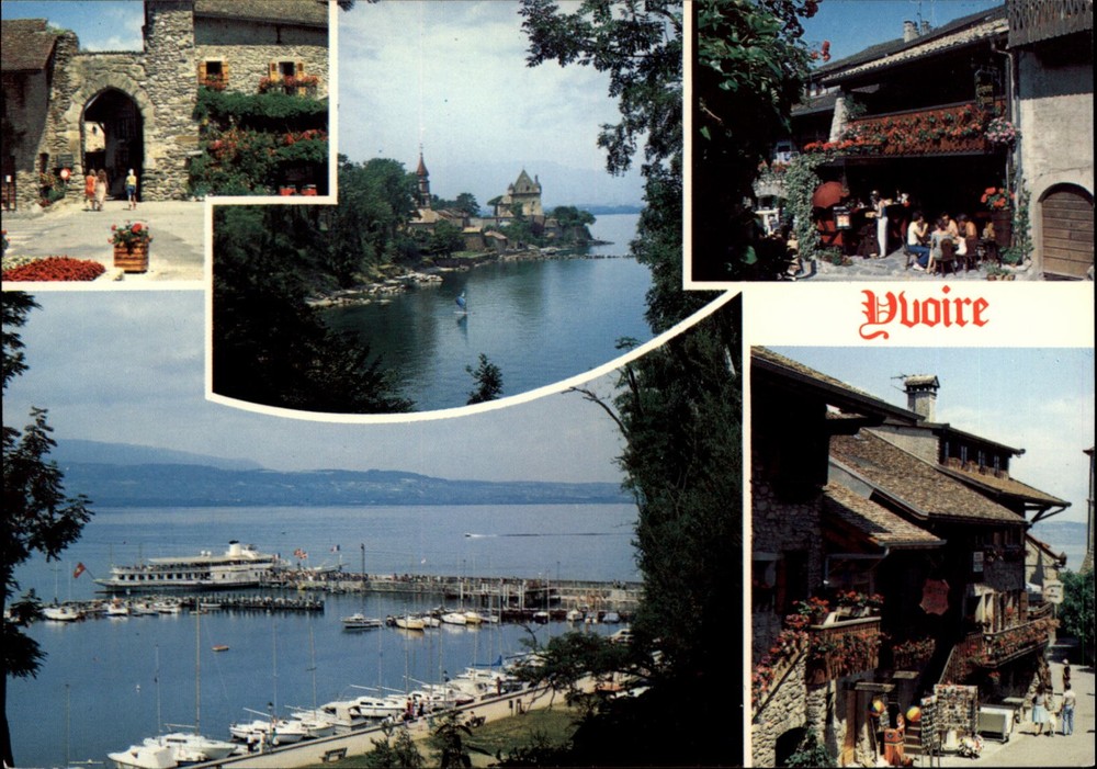 Yvoire Haute Savoie Cite medievale vintage postcard z516