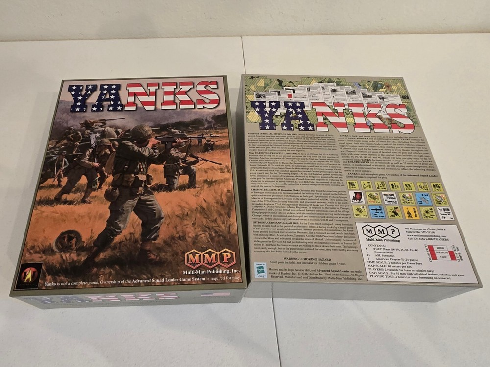 ASL Yanks Second Edition 2022 Reprint Advanced Squad Leader MMP