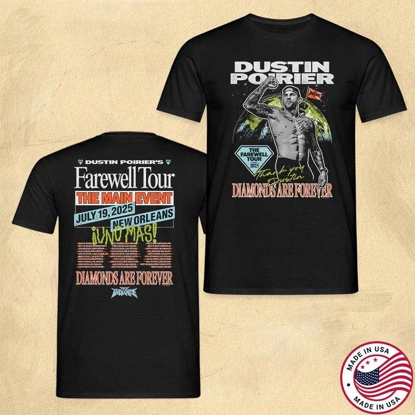 Dustin Poirier Merch The Farewell Tour 2025 T-Shirt