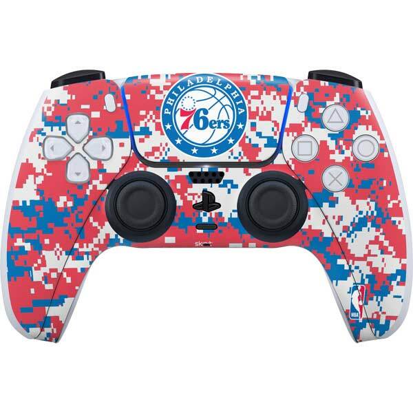 NBA Philadelphia 76ers PS5 Controller Skin - Philadelphia 76ers Red Digi Camo