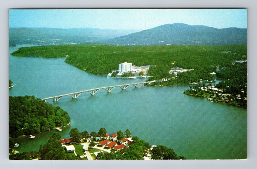 Hot Springs AR-Arkansas, Lake Hamilton Bridge, National Park Vintage Postcard