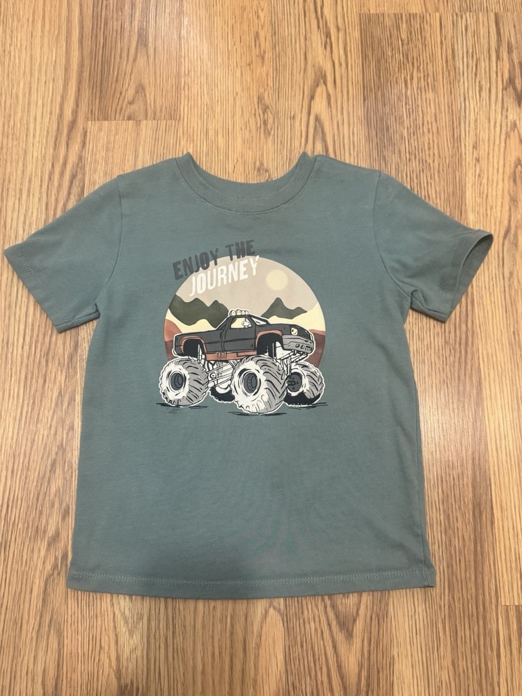 Garanimals Toddler Monster Truck Enjoy Journey Graphic T-Shirt Size 5T