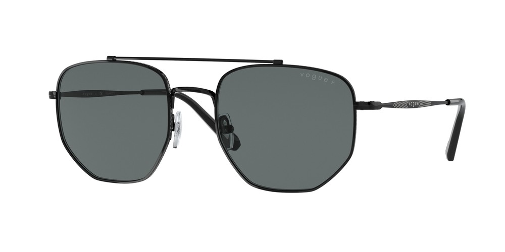 VOGUE VO4220S 352/81 Irregular Black Polarized Dark Grey 54 mm Men's Sunglasses