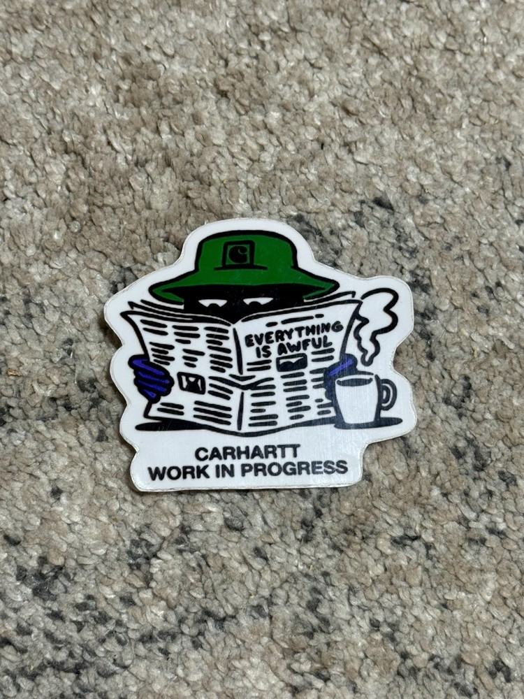 Carhartt Wip Work in Progress Vinyl Sticker Decal Skateboarding