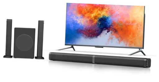 2 in 1 Separable Sound Bar for Smart TV with Subwoofer, Bluetooth 5.0 Surround