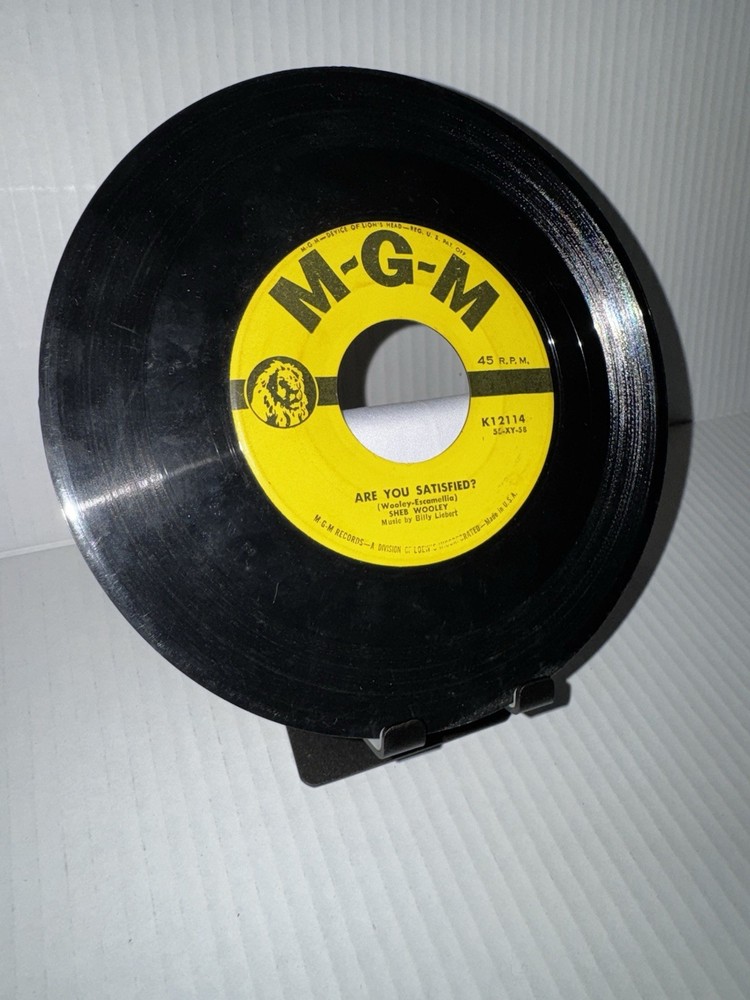 Sheb Wooley Are You Satisfied 45 RPM Humdinger Vintage Country Record