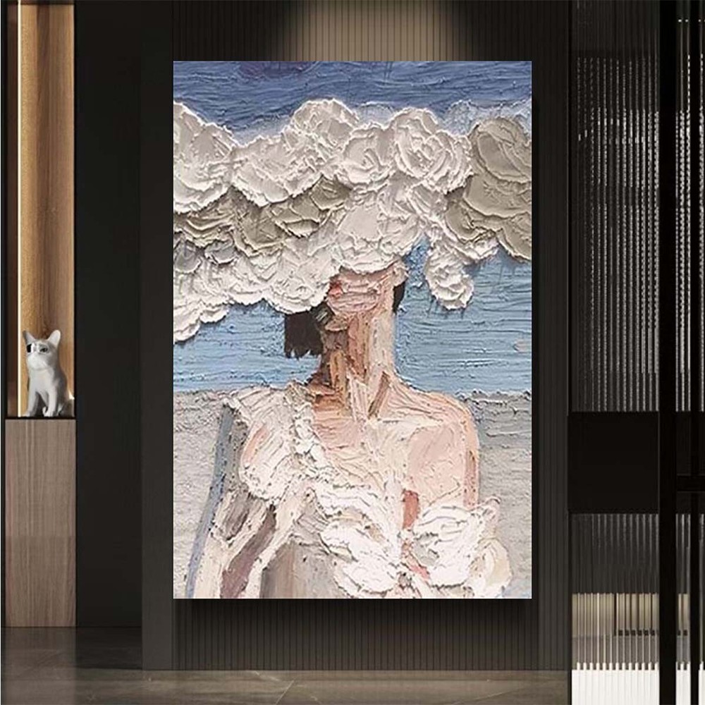 Abstract Art Texture Oil Painting Handmade Canvas Decor Mural Beauty and Sea