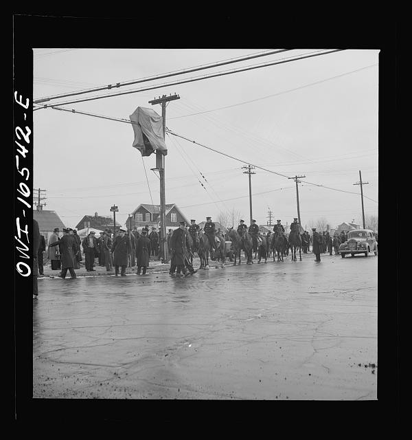Detroit Michigan 1942 Sojourner Truth Homes riot white picket line police