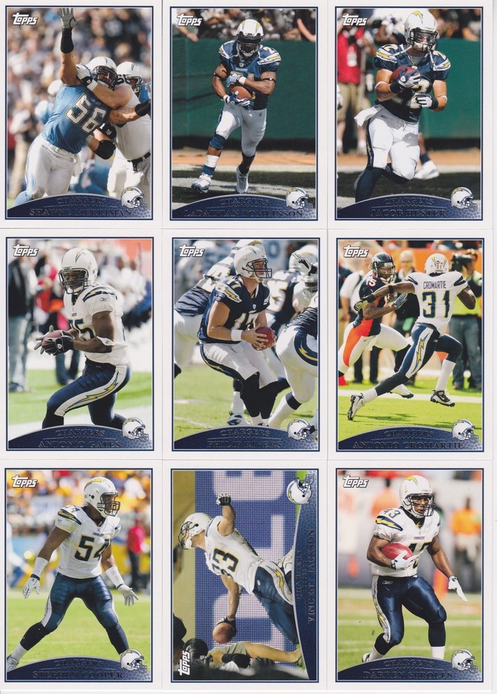 2009 Topps Football Complete Team Set San Diego Chargers (15)LaDainian Tomlinson